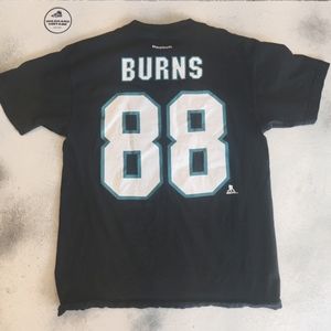 San Jose Sharks Burns Jersey tee size Medium
